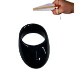 Okçubaba Siyah Polimer Zihgir Yüzük - Geleneksel Okçuluk Başparmak Koruyucu Aksesuarı