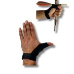 Okçubaba Deri Parmak Koruyucu Okçuluk Eldiveni - Hakiki Deri Profesyonel Atış Eldiveni