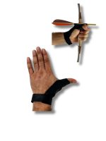 Okçubaba Deri Parmak Koruyucu Okçuluk Eldiveni - Hakiki Deri Profesyonel Atış Eldiveni