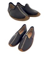 Kahverengi Geleneksel El Yapımı Yemeni Hakiki Deri Ayakkabı - Görsel 3