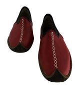 Geleneksel Hakiki Deri El Yapımı Kırmızı Yemeni Ayakkabı - Görsel 2