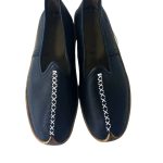 Okçubaba Siyah El Yapımı Yemeni - Hakiki Deri Geleneksel Ayakkabı