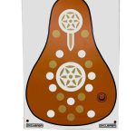 Okçubaba 18 Metre Menzil Vinil Okçuluk Hedef Kağıdı 85x115 cm - Açık Kahve Profesyonel Hedef Yüzeyi