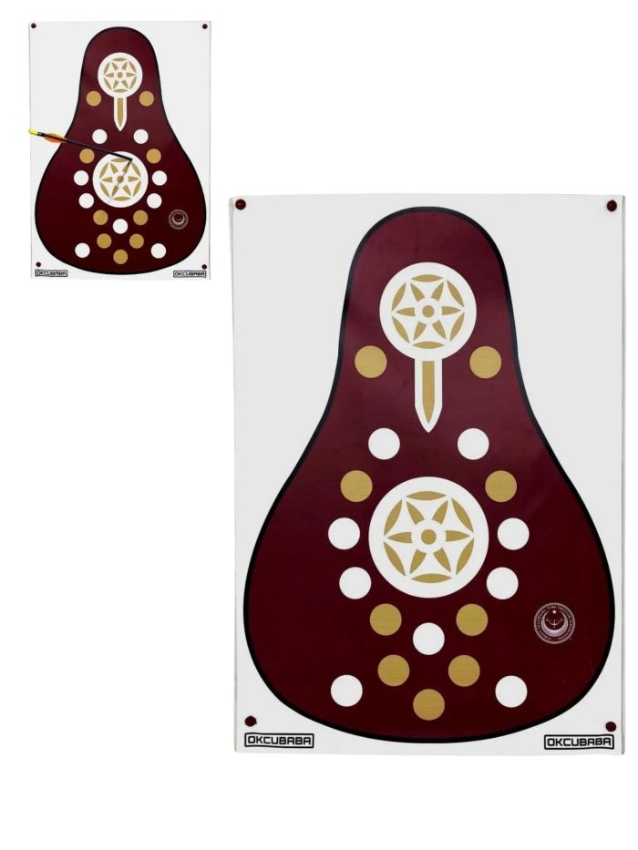 OKCUBABA Vinil Geleneksel Okçuluk Hedef Yüzü 80 115 cm Koyu Kahve - Görsel 2