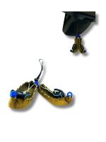 El Yapımı Deri Minyatür Çarık Maskot Dikiz Aynası Süsü - Görsel 2