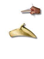 Okçubaba Profesyonel Pirinç Zihgir - İleri Seviye Çentikli Başparmak Okçu Yüzüğü