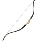 Okçubaba Lamine Vav Yay Siyah - 118 cm Kompozit Lamine Puta Yayı