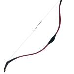 Okçubaba Elif Başlangıç Yayı Bordo Kahve Kaplamalı - Kepaze Okçuluk Eğitim Yayı