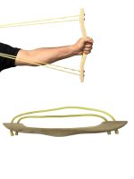 Okçubaba Ahşap Kepaze Çalışma Yayı 45 cm - Serum Lastikli Antrenman Ekipmanı