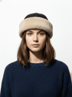 Siyah Börk Kürklü El Yapımı Hakiki Deri Soğuk Geçirmez Geleneksel Başlık - Görsel 4