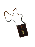 El Yapımı Çift Başlı Kartal Figürlü Hakiki Deri Okçuluk Omuz Çantası - Görsel 2