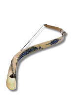 Vav El Yapımı Tezhipli Geleneksel Yay Lacivert Sarı - Görsel 2