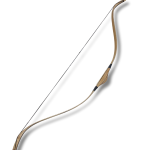 Vav El Yapımı Tezhipli Geleneksel Yay Taba Sarı