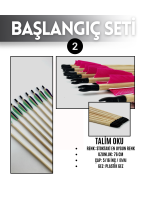Geleneksel Okçuluk Seti Lamine Vav Set (Vav Yay-3 Ok-Zihgir-Tirkeş) - Görsel 3