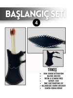 Geleneksel Okçuluk Seti Lamine Vav Set (Vav Yay-3 Ok-Zihgir-Tirkeş) - Görsel 5