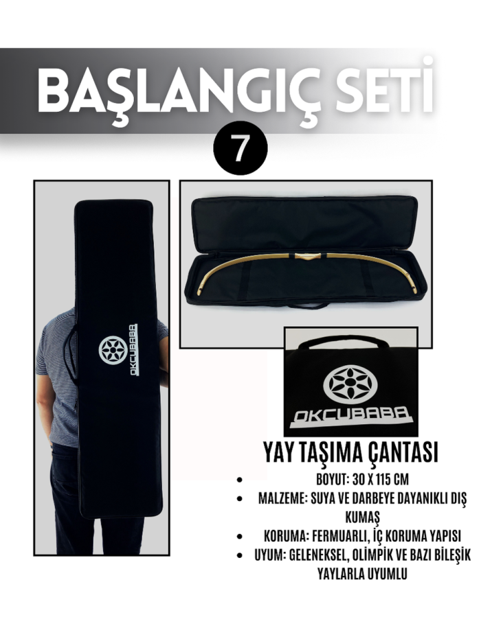 Geleneksel Okçuluk Seti Lamine Vav Set (Vav Yay-7 Ok-Zihgir-Tirkeş-Kolçak-Eldiven-Çanta) - Görsel 8