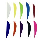 3 inç parabolik tüy doğal hindi ok tüyü renk seçenekleri